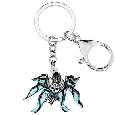 Bonsny Helovinas Akrilo siaubo kaukolės skeletas vaiduoklis voras auskarai didelis lašas kabantis žavesio dovanos papuošalai moterims mergaitėms