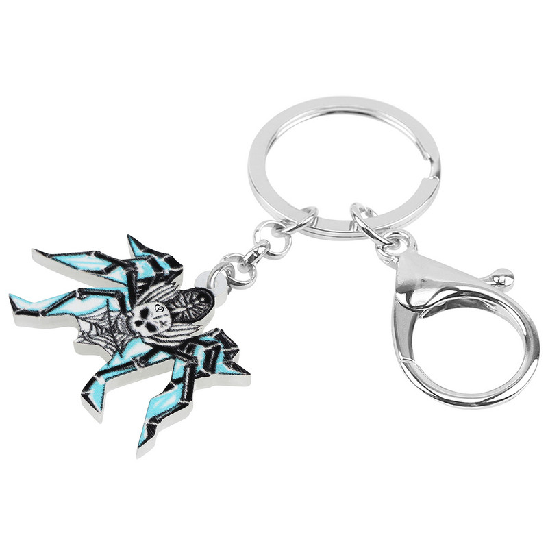 Bonsny Helovinas Akrilo siaubo kaukolės skeletas vaiduoklis voras auskarai didelis lašas kabantis žavesio dovanos papuošalai moterims mergaitėms