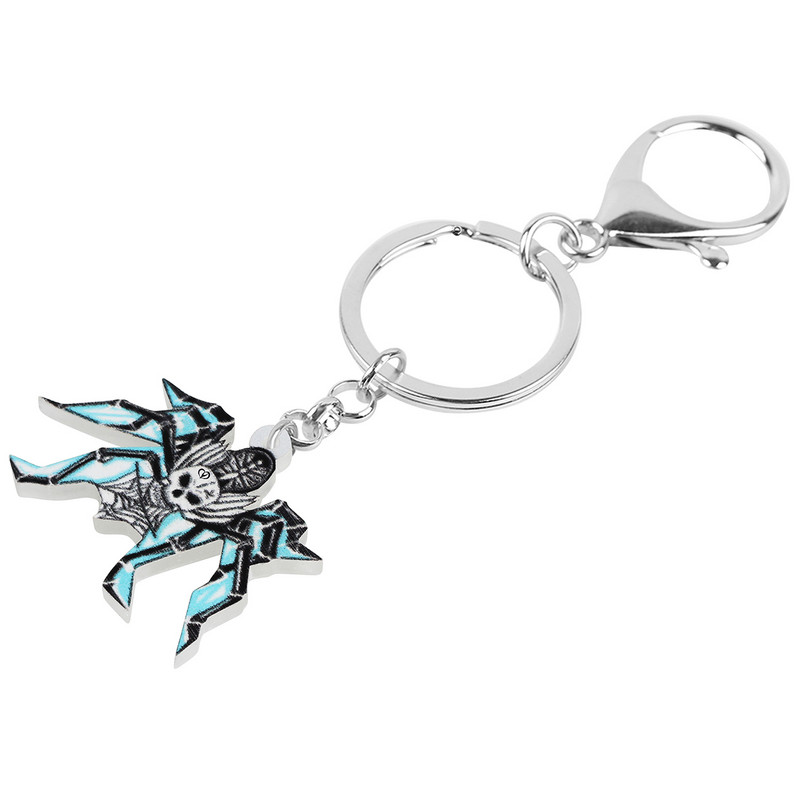 Bonsny Helovinas Akrilo siaubo kaukolės skeletas vaiduoklis voras auskarai didelis lašas kabantis žavesio dovanos papuošalai moterims mergaitėms