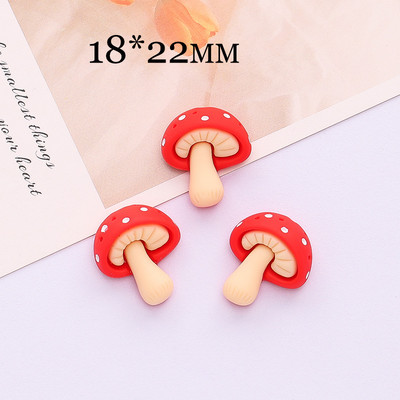 10db Kawaii gomba medvebagoly állati bűbáj gyanta lapos hátú aranyos róka sündisznó medál fülbevalóhoz barkács ékszerkészítéshez