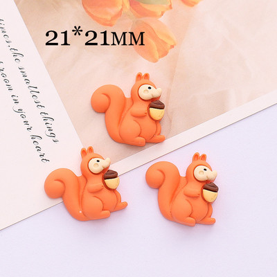 10db Kawaii gomba medvebagoly állati bűbáj gyanta lapos hátú aranyos róka sündisznó medál fülbevalóhoz barkács ékszerkészítéshez