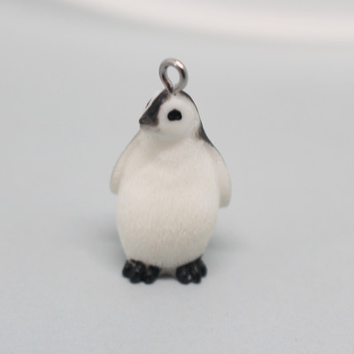 Įvairių formų Kawaii dervos pingvinų auskarai Super mielas 3D statulos imitacija gyvūno raktų pakabukas pakabukas papuošalai pasidaryk pats