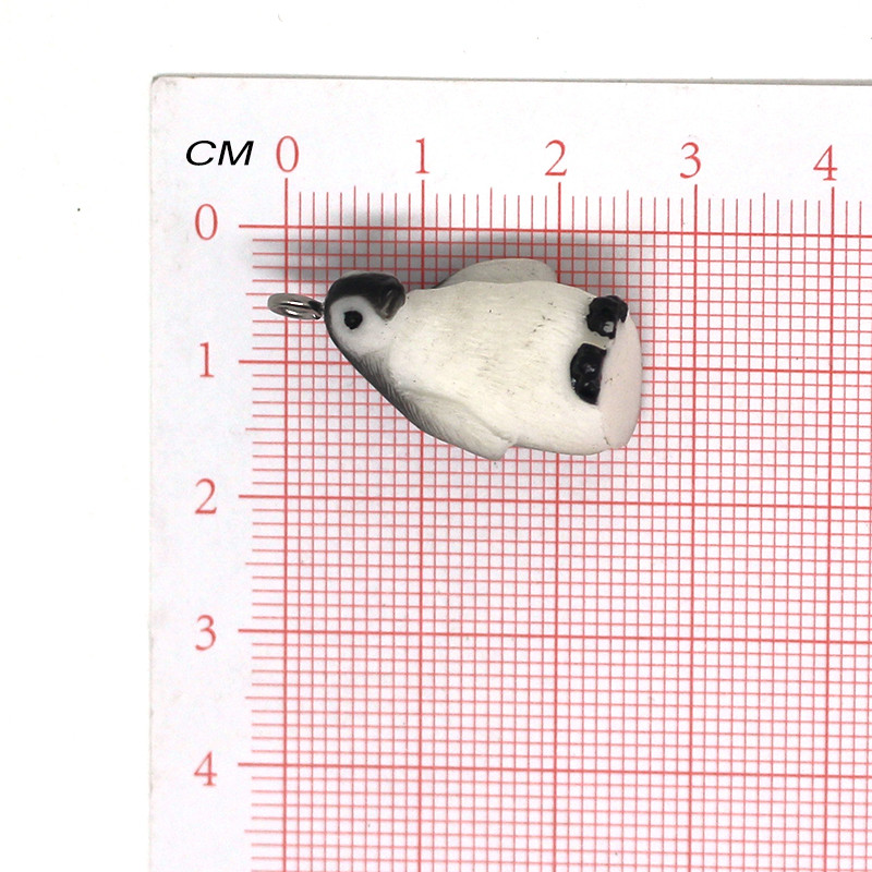 Įvairių formų Kawaii dervos pingvinų auskarai Super mielas 3D statulos imitacija gyvūno raktų pakabukas pakabukas papuošalai pasidaryk pats