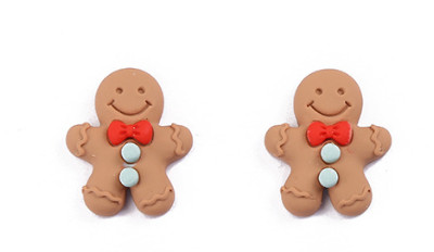 10vnt 28x20mm dervos meduolių žmogelis kalėdiniai papuošimai, pasidaryk pats, amatai, papuošimai, aksesuarai mieli auskarai pakabukai papuošalų kūrimas