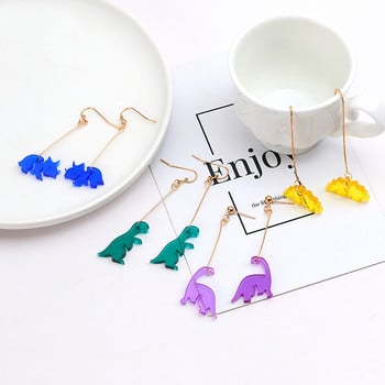 10 τμχ Cute Pure Color Earring Dinosaur Charms Βραχιόλι ζώων ευρήματα Κολιέ Μπρελόκ Κρεμαστό DIY Αξεσουάρ κοσμήματα Make F213