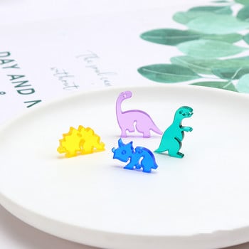 10 τμχ Cute Pure Color Earring Dinosaur Charms Βραχιόλι ζώων ευρήματα Κολιέ Μπρελόκ Κρεμαστό DIY Αξεσουάρ κοσμήματα Make F213