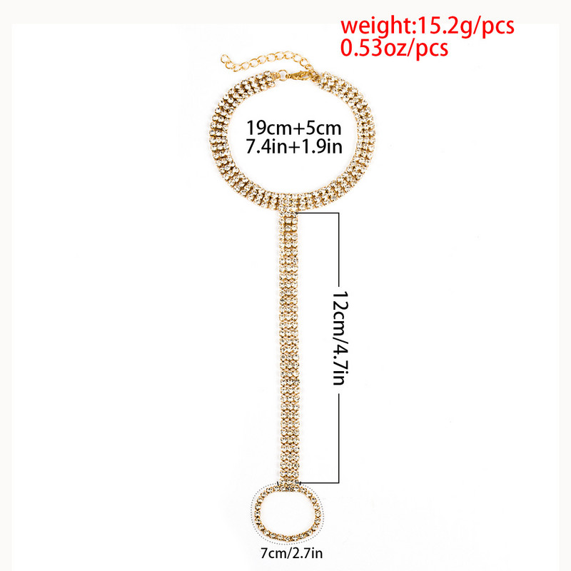 1 vnt. Vasaros paplūdimio basutės basutės Viso krištolinio piršto žiedo kojos atramos ant kojų moterims 2020 m. Bohemijos madingi pėdų papuošalai