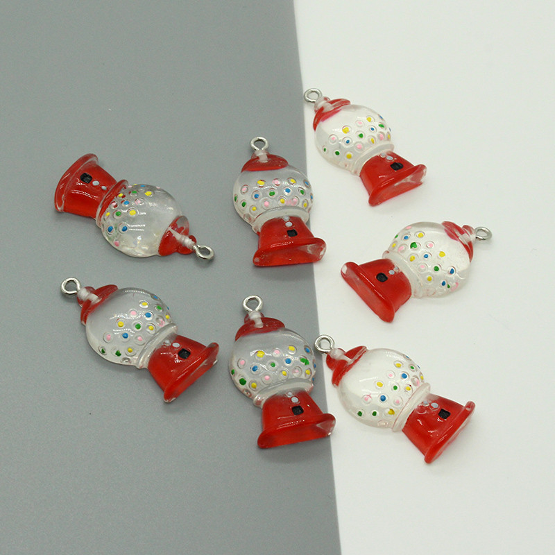 10 buc. Brelocuri unice din rășină, mini bile de cristal, pentru cercei, far mic, vintage, breloc, colier, pandantive, bijuterii DIY