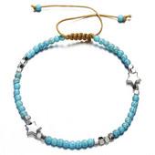 2021 m. Bohemijos mados stiliaus ryžių karoliukais puošti pėdų aksesuarai, madingi penkiakampiai karoliukais papuošti pėdų aksesuarai paplūdimio moteriška kulkšnis