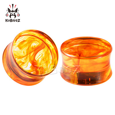 KUBOOZ Cele mai noi modă de lux Acrilic Smog Piercing urechi dopuri și tuneluri Expansoare Bijuterii pentru corp Instrumente pentru cercei Stretchers 8-25mm