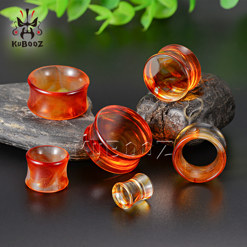 KUBOOZ Cele mai noi modă de lux Acrilic Smog Piercing urechi dopuri și tuneluri Expansoare Bijuterii pentru corp Instrumente pentru cercei Stretchers 8-25mm