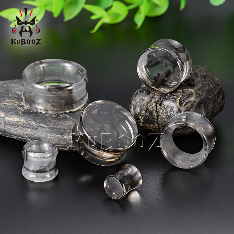 KUBOOZ Cele mai noi modă de lux Acrilic Smog Piercing urechi dopuri și tuneluri Expansoare Bijuterii pentru corp Instrumente pentru cercei Stretchers 8-25mm