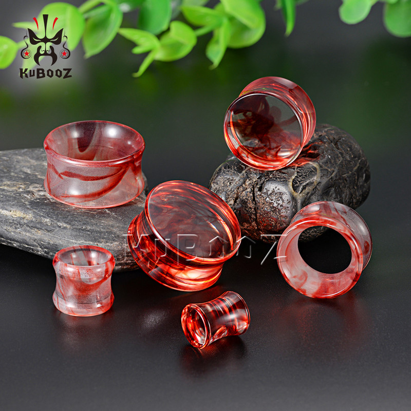KUBOOZ Cele mai noi modă de lux Acrilic Smog Piercing urechi dopuri și tuneluri Expansoare Bijuterii pentru corp Instrumente pentru cercei Stretchers 8-25mm