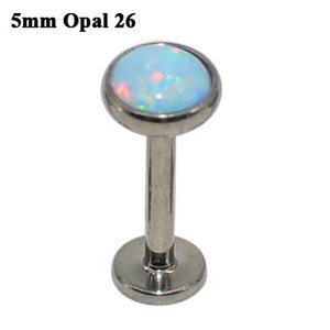 1 db G23 titán belső szál Opál kő Labret Monroe ajakgyűrű Opál fülporc Tragus Helix fülbevaló piercing ékszer