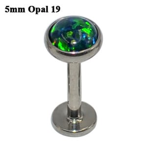 1 db G23 titán belső szál Opál kő Labret Monroe ajakgyűrű Opál fülporc Tragus Helix fülbevaló piercing ékszer