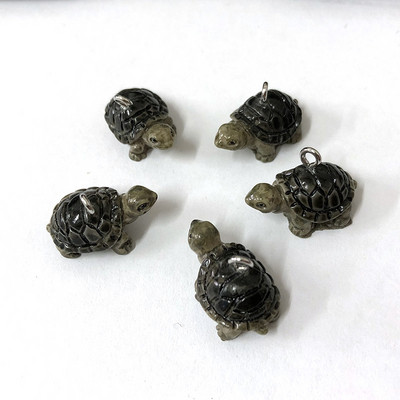 5 bucăți încântătoare mini brățară țestoasă brelocuri din rășină pandantiv accesorii de decor artizanat colier breloc cercei brelocuri bijuterii face