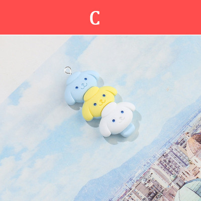 Se amestecă 10 bucăți/pachet drăguț cu mai multe straturi pisică urs popsicle rășină farmece desene animate iepure câine broască pandantiv mic pentru cercei bijuterii face