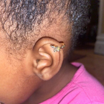 1 τμχ Crystal Butterfly Fake Piercing Ring Non Piercing Clip on Nose Ring Μπορεί επίσης να είναι κλιπ αυτιών μανσέτα Κοσμήματα σώματος