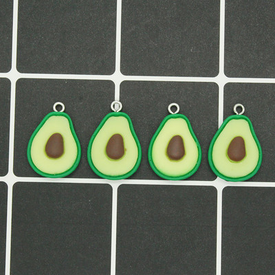 10 bucăți Kawaii Avocado Fructe Din Rășină Brelocuri DIY Mini Mâncare Cercei Brățară Pandantive Accesoriu Pentru Bijuterii Drăguțe Fă D59
