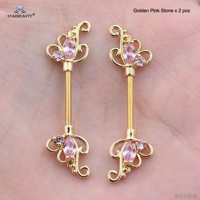 2 buc/lot 14G roz alb alb bijoux floare barbell piercing mamelon inel helice piercing piercing bijuterii sexy pentru corp privat