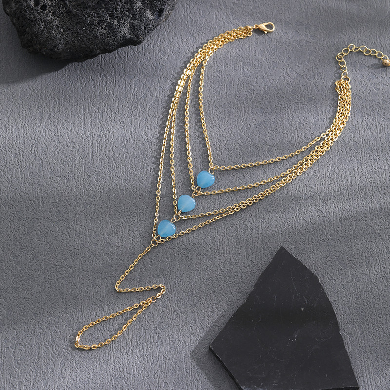 Pietre naturale cristal gleznă multistrat pentru femei farmec de modă doamnelor ieșire de vară pandantiv gleznă bijuterii vânzare cu ridicata directă