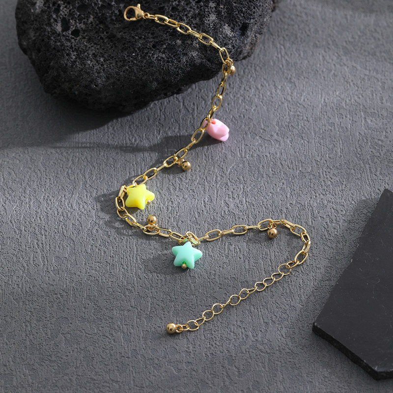 Pietre naturale cristal gleznă multistrat pentru femei farmec de modă doamnelor ieșire de vară pandantiv gleznă bijuterii vânzare cu ridicata directă