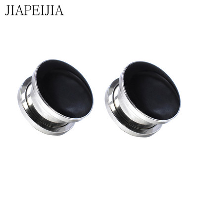 3-30 mm Butoane de măsurare a urechilor din oțel inoxidabil de culoare pură Kit de întindere Tuneluri Înșurubare pe expansor cu dublu evazat