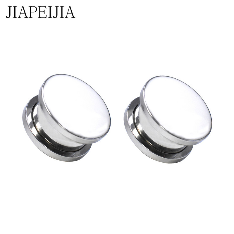 3-30 mm Butoane de măsurare a urechilor din oțel inoxidabil de culoare pură Kit de întindere Tuneluri Înșurubare pe expansor cu dublu evazat