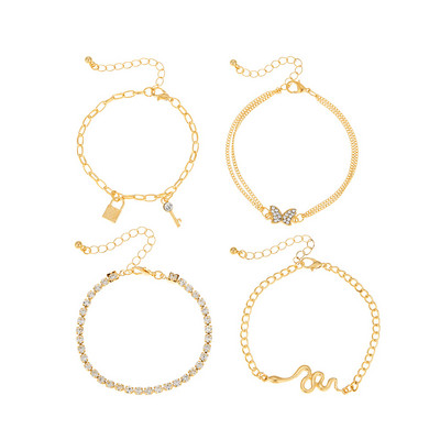 Frumos la modă, simplu, multistrat, costum de gleznă pentru femei, simplu fulger în formă de inimă, pandantiv, ciucuri, ornament pentru picioare, lucrat manual