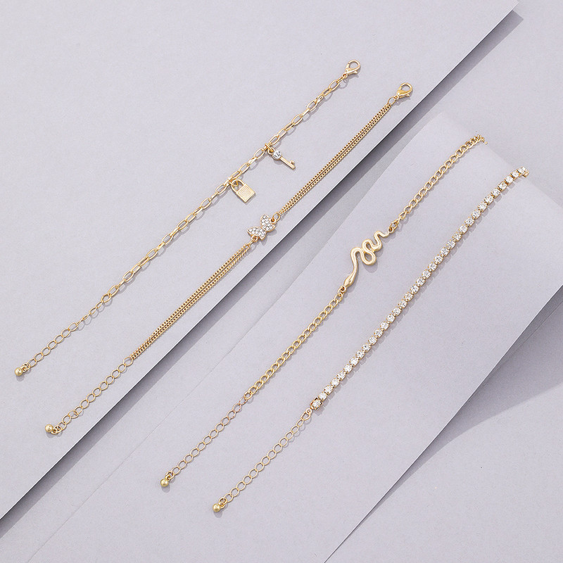 Frumos la modă, simplu, multistrat, costum de gleznă pentru femei, simplu fulger în formă de inimă, pandantiv, ciucuri, ornament pentru picioare, lucrat manual