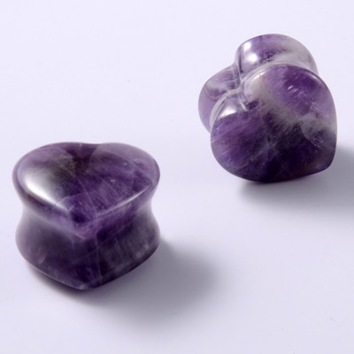 1 pereche de indicatori pentru dopuri de piatră pentru urechi, picătură de lacrimă, formă de inimă hexagonală, tunel de carne, expansor de ureche, targă, piercing pentru corp, bijuterii