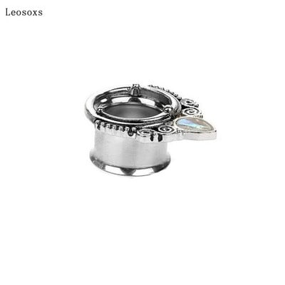 Leosoxs 1 bucată 6-25mm vânzare fierbinte scripete din oțel inoxidabil gol moda auricul ureche expansiune corp piercing bijuterii
