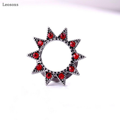 Leosoxs 1 bucată 6-25mm vânzare fierbinte scripete din oțel inoxidabil gol moda auricul ureche expansiune corp piercing bijuterii