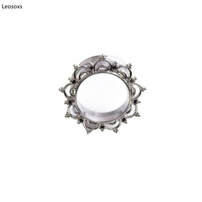 Leosoxs 1 bucată 6-25mm vânzare fierbinte scripete din oțel inoxidabil gol moda auricul ureche expansiune corp piercing bijuterii