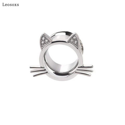 Leosoxs 1 bucată 6-25mm vânzare fierbinte scripete din oțel inoxidabil gol moda auricul ureche expansiune corp piercing bijuterii