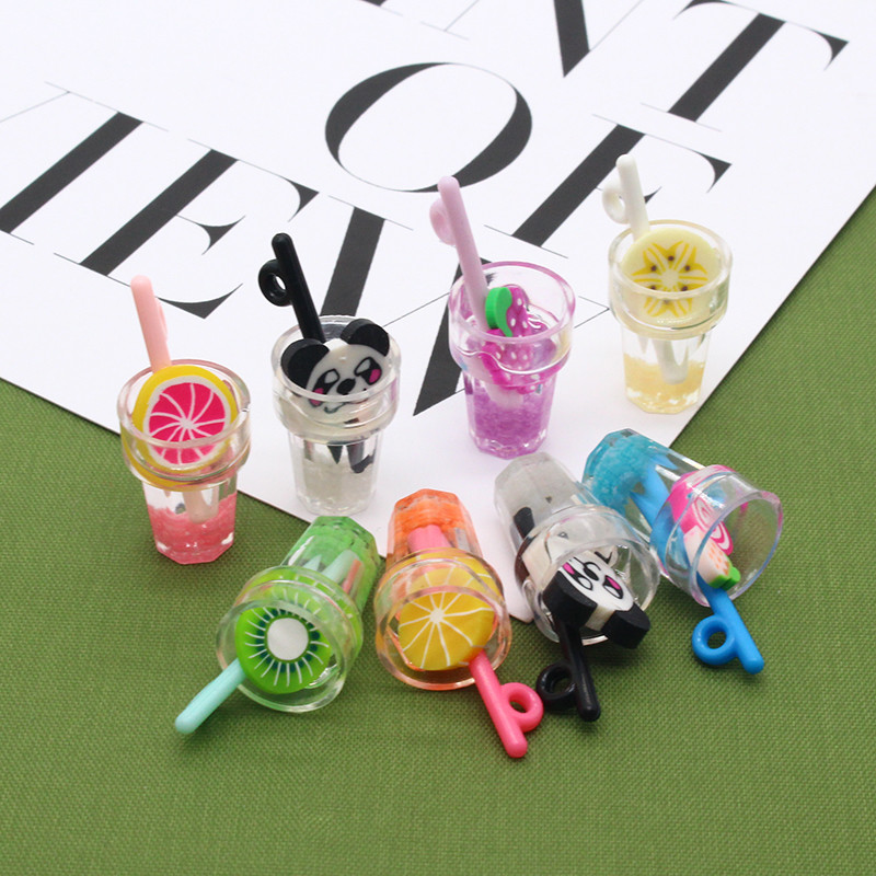 10/30 buc. Lumină luminoasă drăguț din desene animate cu fructe cu fructe care strălucește în noaptea întunecată amuzant cercei brățară colier pandantive bijuterii DIY