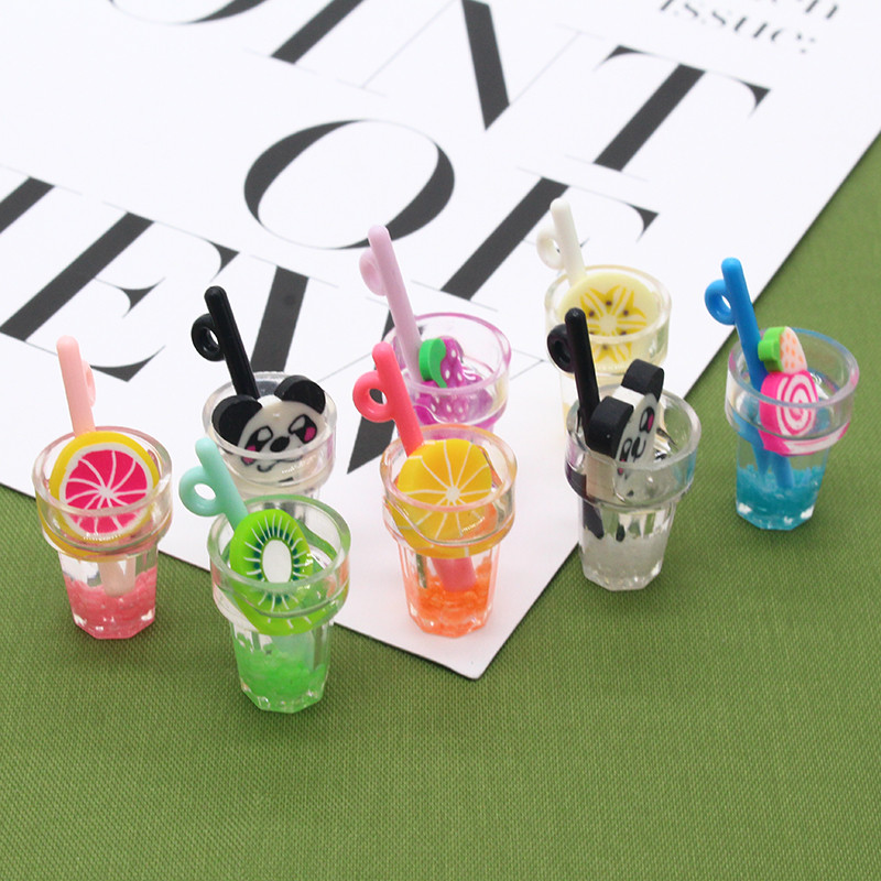 10/30 buc. Lumină luminoasă drăguț din desene animate cu fructe cu fructe care strălucește în noaptea întunecată amuzant cercei brățară colier pandantive bijuterii DIY