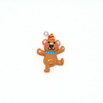 10 τμχ Circus Clown Elephant Lion Animal Charms Ρητίνη Flatback Diy Crafts Σκουλαρίκι Μπρελόκ Μενταγιόν Αξεσουάρ μπάλωμα κοσμήματος Μάρκα