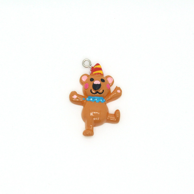 10 buc. Clovn de circ, elefant, leu, animale, farmece, rășină, cu spate plat, artizanat, cercei, breloc, pandantive, accesoriu, plasture, bijuterii.