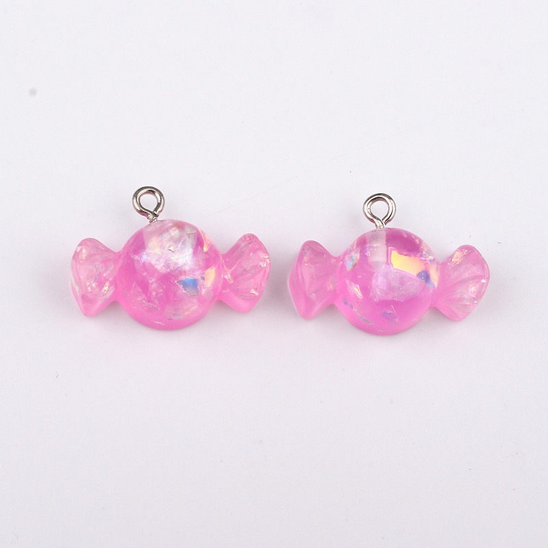 10db Mix Kawaii Bowknot cukorgyanta bűbájok fülbevaló leletekhez Sweet Candy nyaklánc kulcstartó barkács dekoráció ékszer készítés