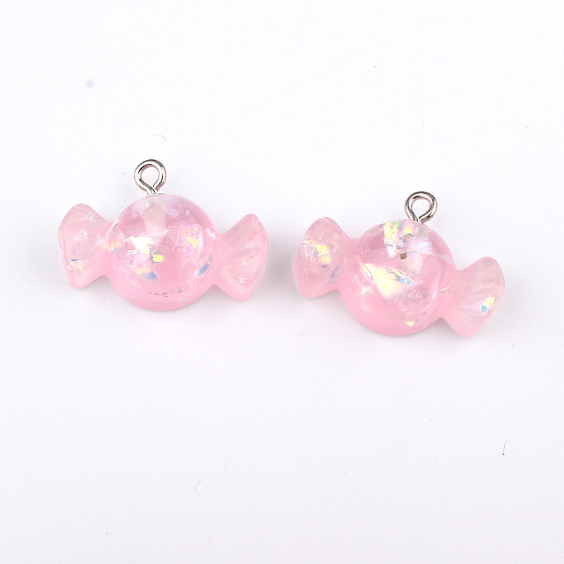10db Mix Kawaii Bowknot cukorgyanta bűbájok fülbevaló leletekhez Sweet Candy nyaklánc kulcstartó barkács dekoráció ékszer készítés