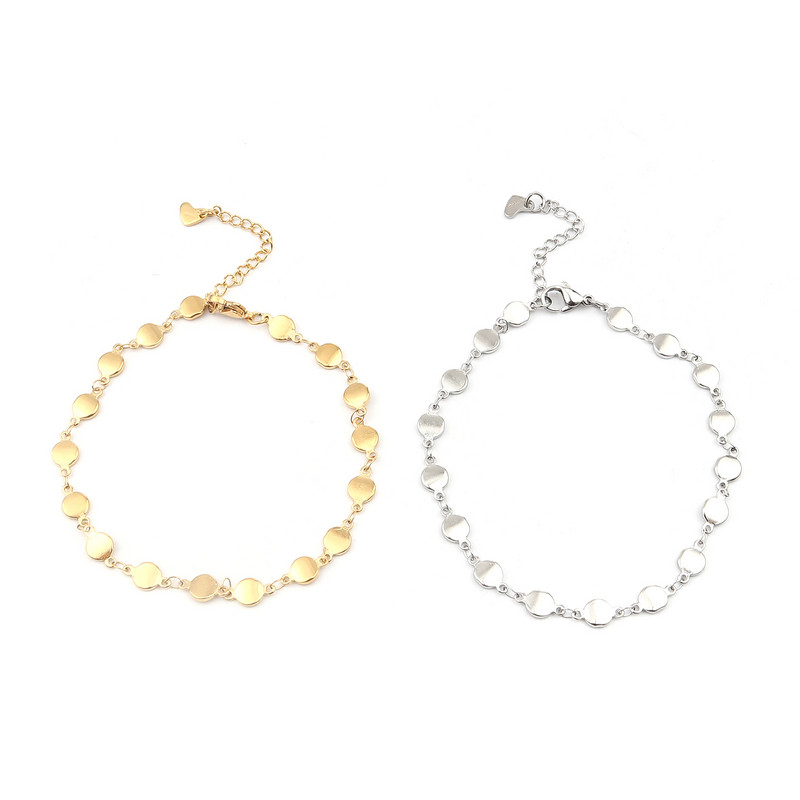 gleznă din oțel inoxidabil 304 pentru femei, bijuterii, lanț de culoare auriu, gleznă, brățară pe picior, desculț tobilleras mujer, 1 bucată