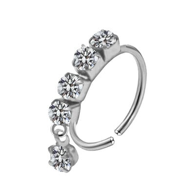 Piercing pentru nas Inel pentru nas Inel colorat pentru nas din oțel inoxidabil Inele pentru nas agățat Bijuterii piercing pentru femei