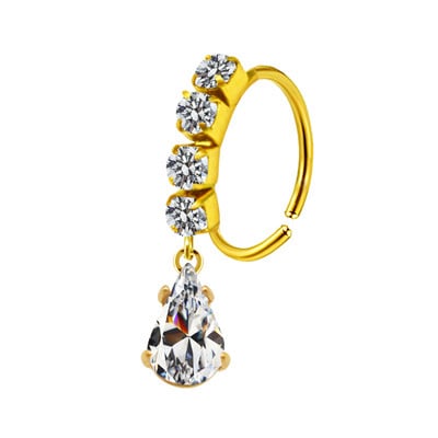 Piercing pentru nas Inel pentru nas Inel colorat pentru nas din oțel inoxidabil Inele pentru nas agățat Bijuterii piercing pentru femei