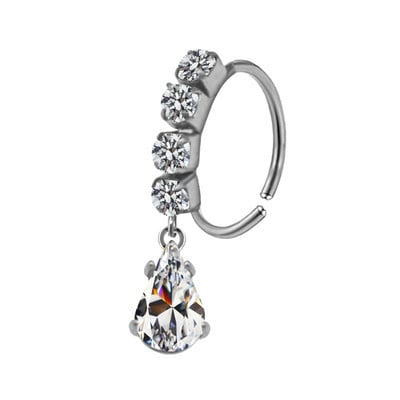 Piercing pentru nas Inel pentru nas Inel colorat pentru nas din oțel inoxidabil Inele pentru nas agățat Bijuterii piercing pentru femei