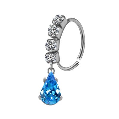 Piercing pentru nas Inel pentru nas Inel colorat pentru nas din oțel inoxidabil Inele pentru nas agățat Bijuterii piercing pentru femei