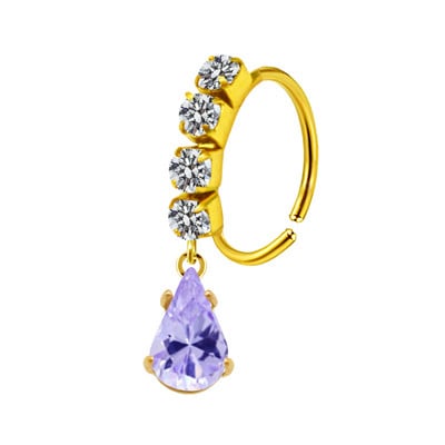 Piercing pentru nas Inel pentru nas Inel colorat pentru nas din oțel inoxidabil Inele pentru nas agățat Bijuterii piercing pentru femei