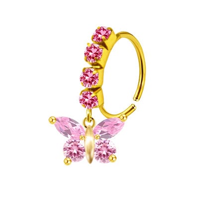 Piercing pentru nas Inel pentru nas Inel colorat pentru nas din oțel inoxidabil Inele pentru nas agățat Bijuterii piercing pentru femei