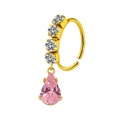 Piercing pentru nas Inel pentru nas Inel colorat pentru nas din oțel inoxidabil Inele pentru nas agățat Bijuterii piercing pentru femei