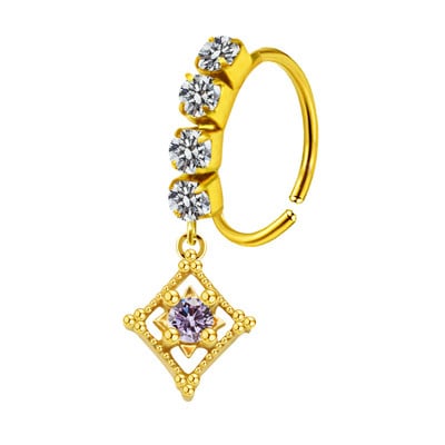 Piercing pentru nas Inel pentru nas Inel colorat pentru nas din oțel inoxidabil Inele pentru nas agățat Bijuterii piercing pentru femei